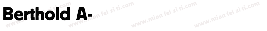 Berthold A字体转换